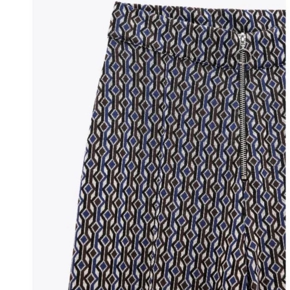 ZARA Jacquard Flare Pants - Picture 5 of 10